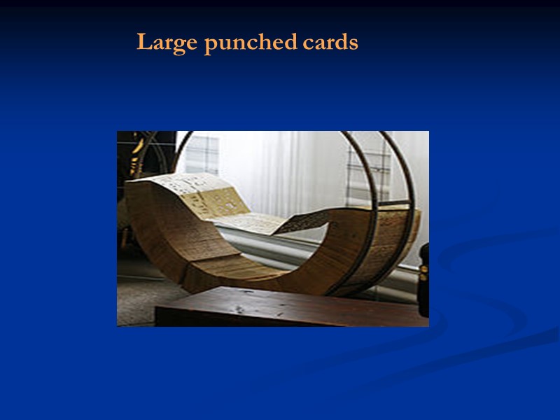 Large punched cards